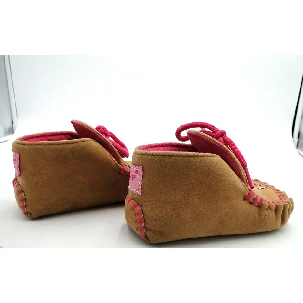 Blazin Roxx Toddler Baby Bucker Kendra Pink Moccasin Shoes Size‎ 4 Western